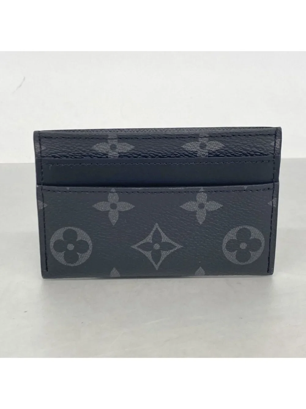 Louis Vuitton Card Case Monogram Eclipse Double Black